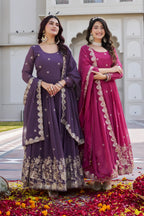 New Festival Long Gown & Duptta