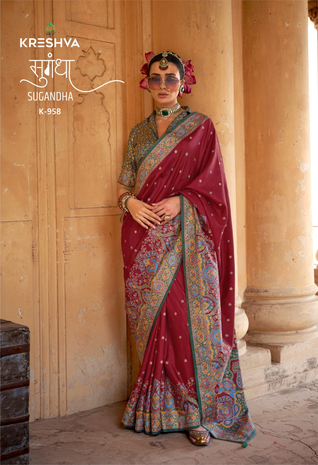 Pv Silk With Luxury Print Saree