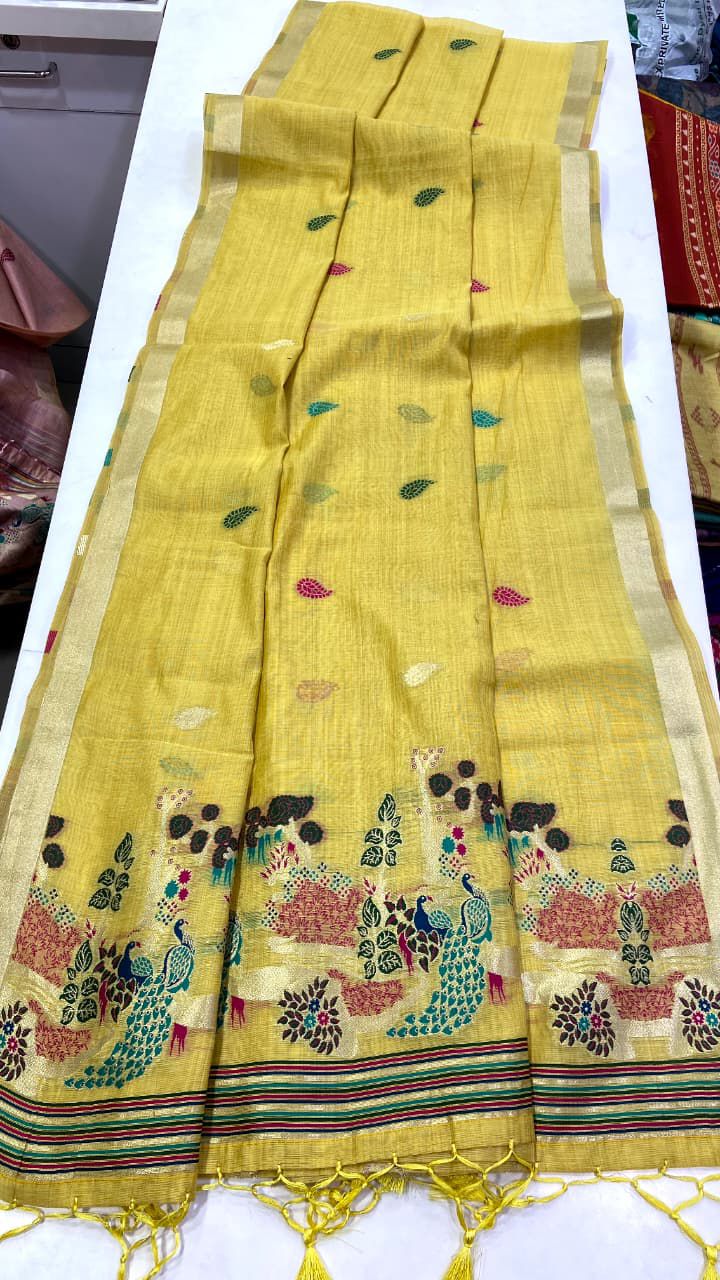 Munga Cotton Saree with Weaving Design