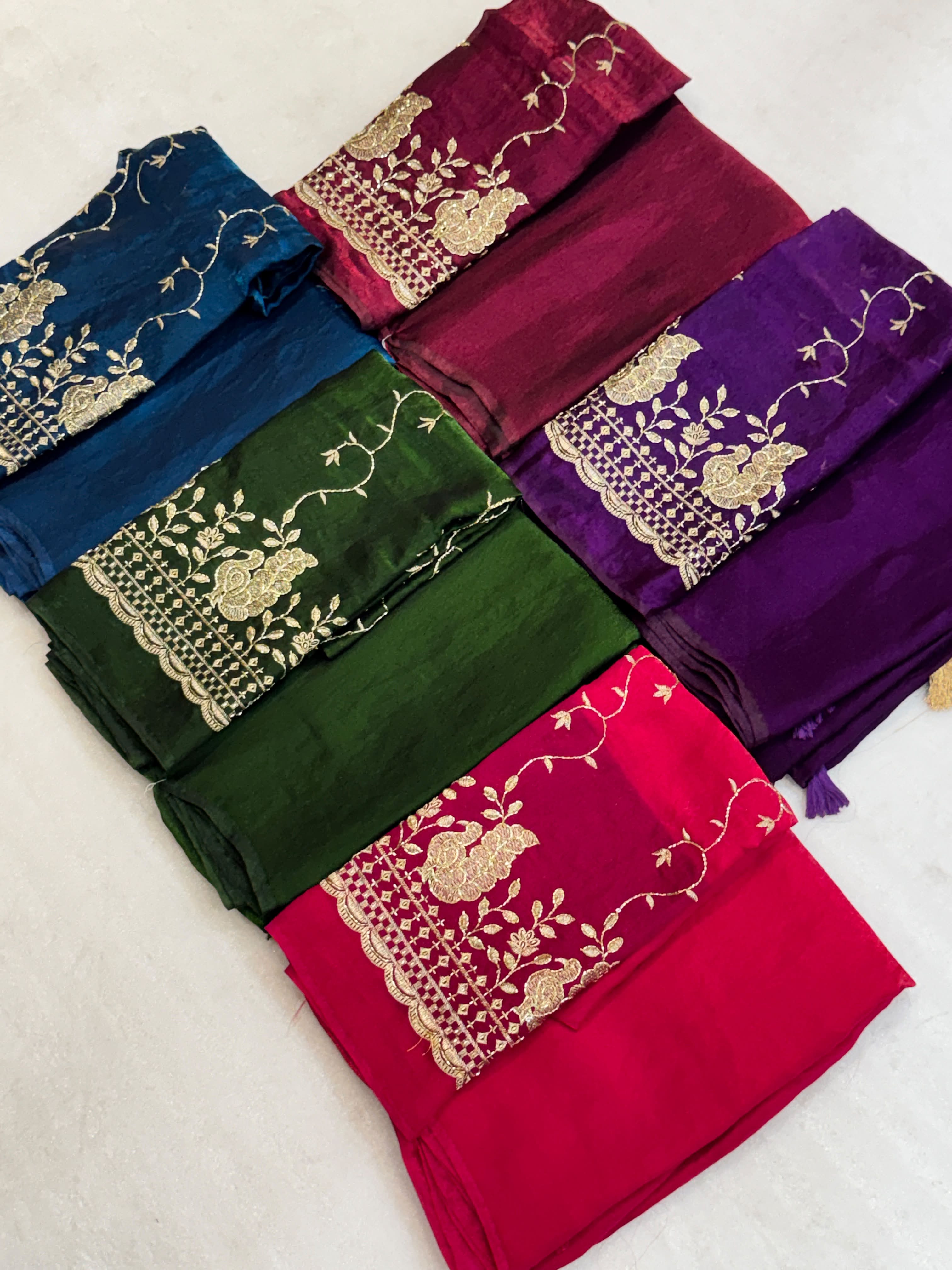 MAGIC NC TWO TONE SATIN SILK SAREE