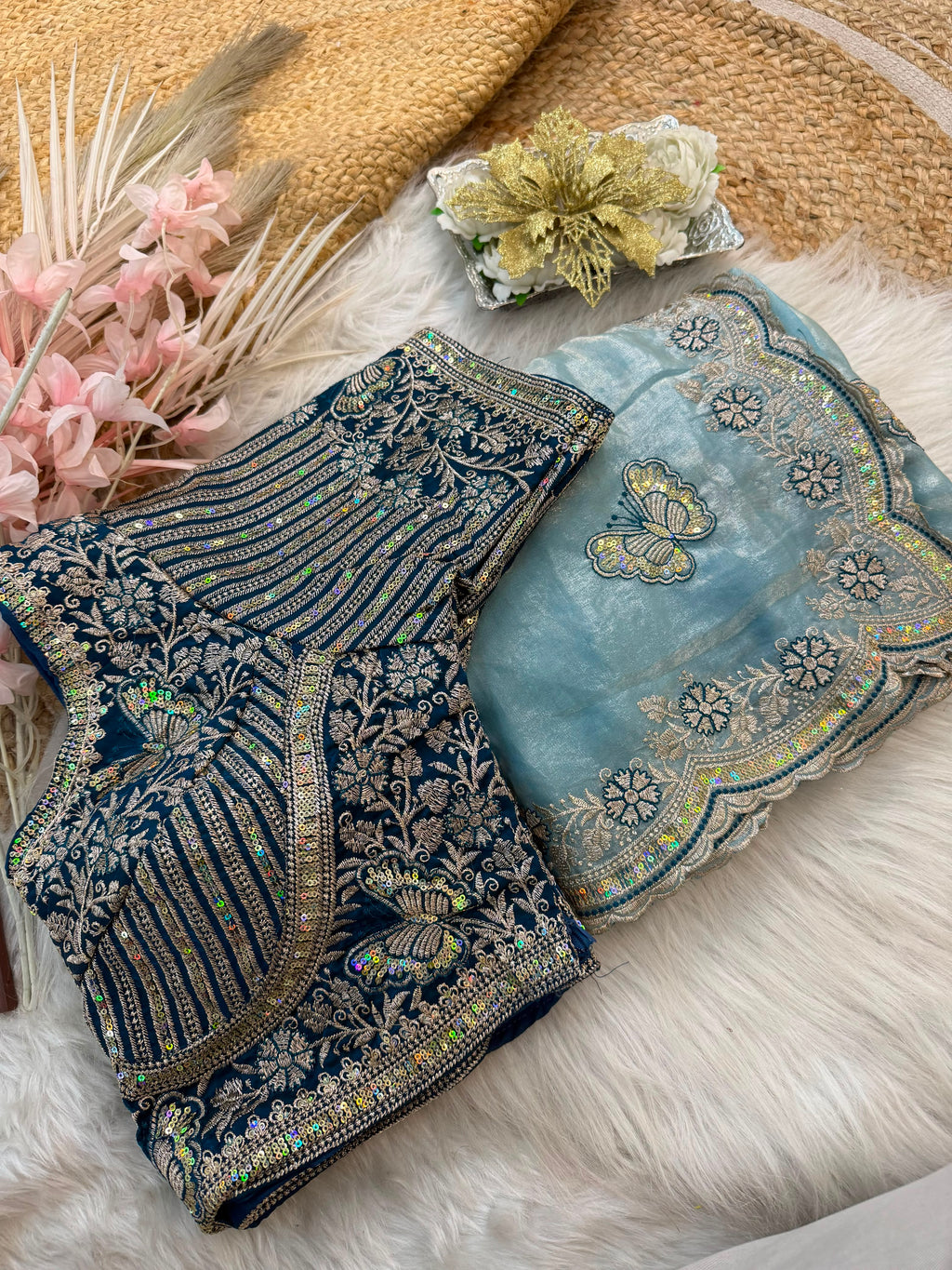 Sabyasachi Inspired Space Silk Premium Saree