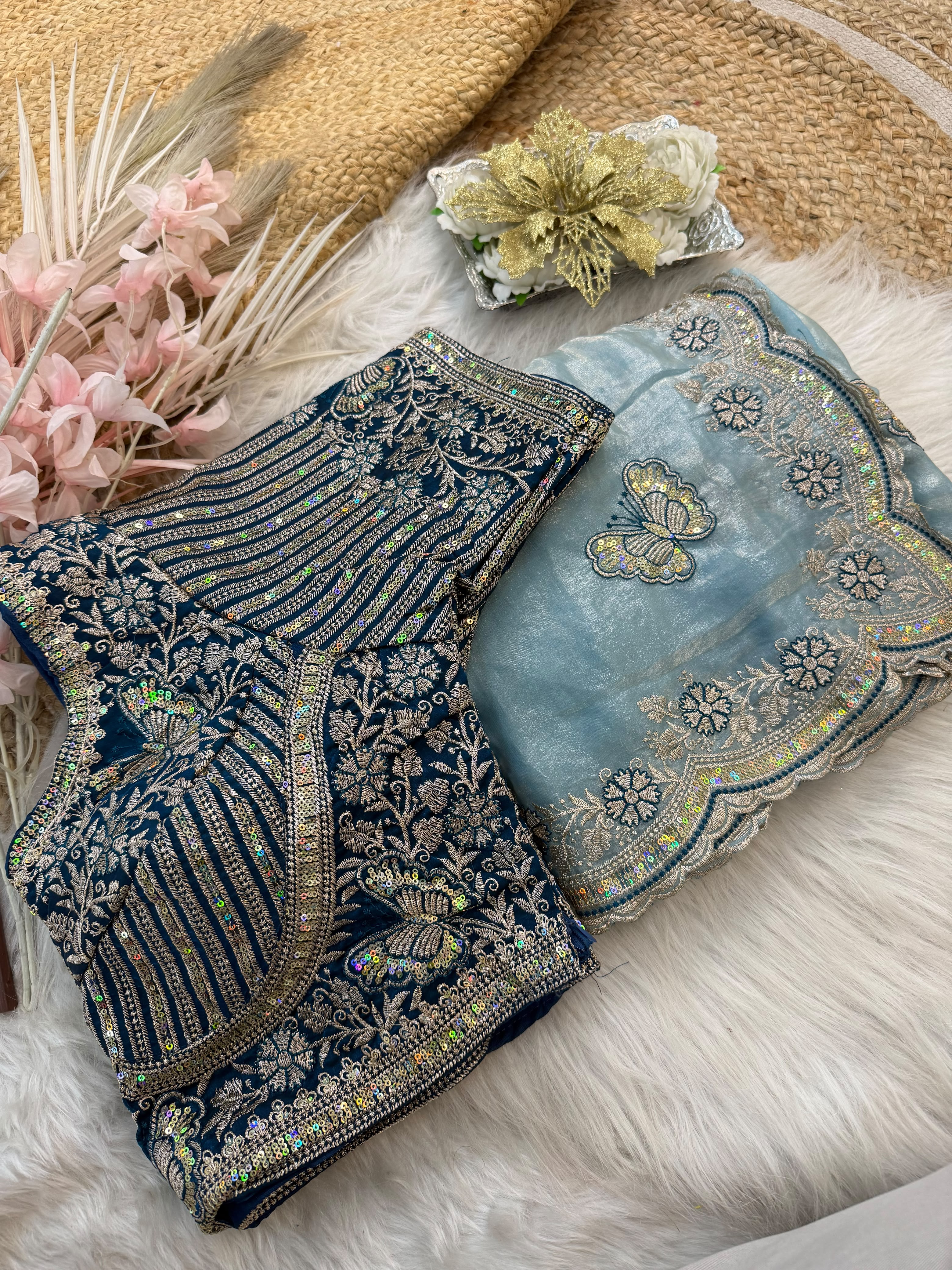 Sabyasachi Inspired Space Silk Premium Saree