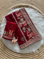 Very Soft nd Elegant Rich look vichitra silk saree