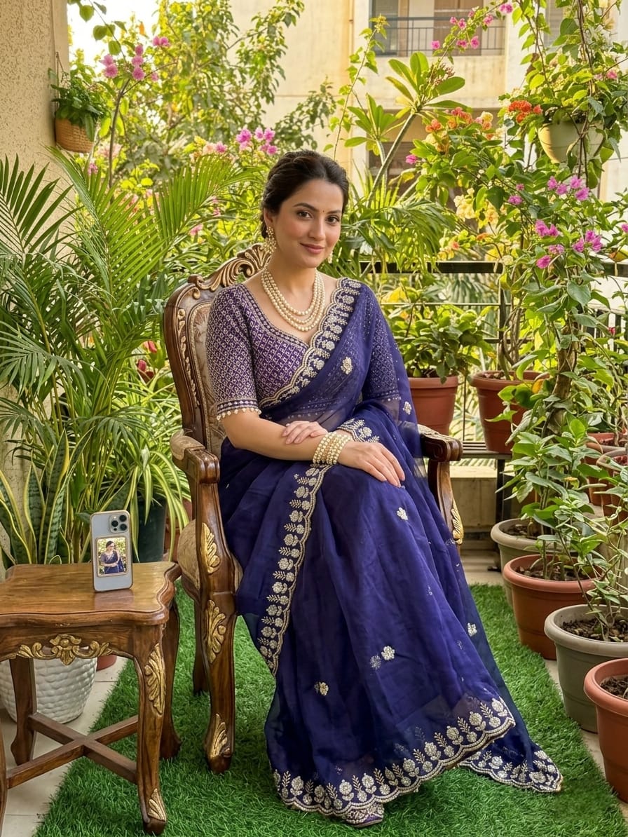 Very Soft nd elegant Rich look fendy sartin Saree
