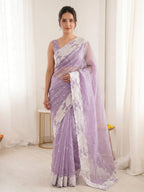 Wedding Season Crush Organza Saree