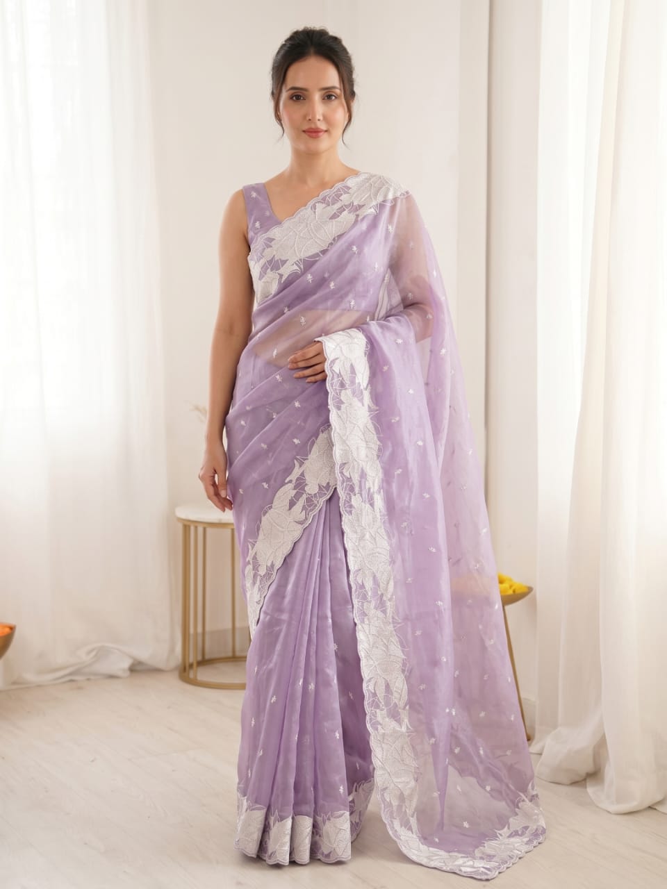 Wedding Season Crush Organza Saree
