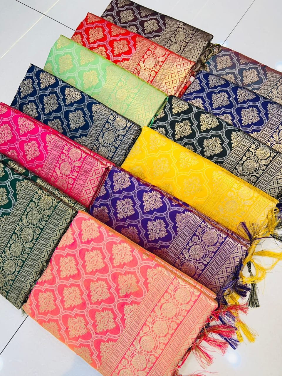 JASMIN SOFT SILK SAREE MULTI COLOR