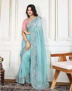 WEDDING WEAR GOREGETTE SAREE