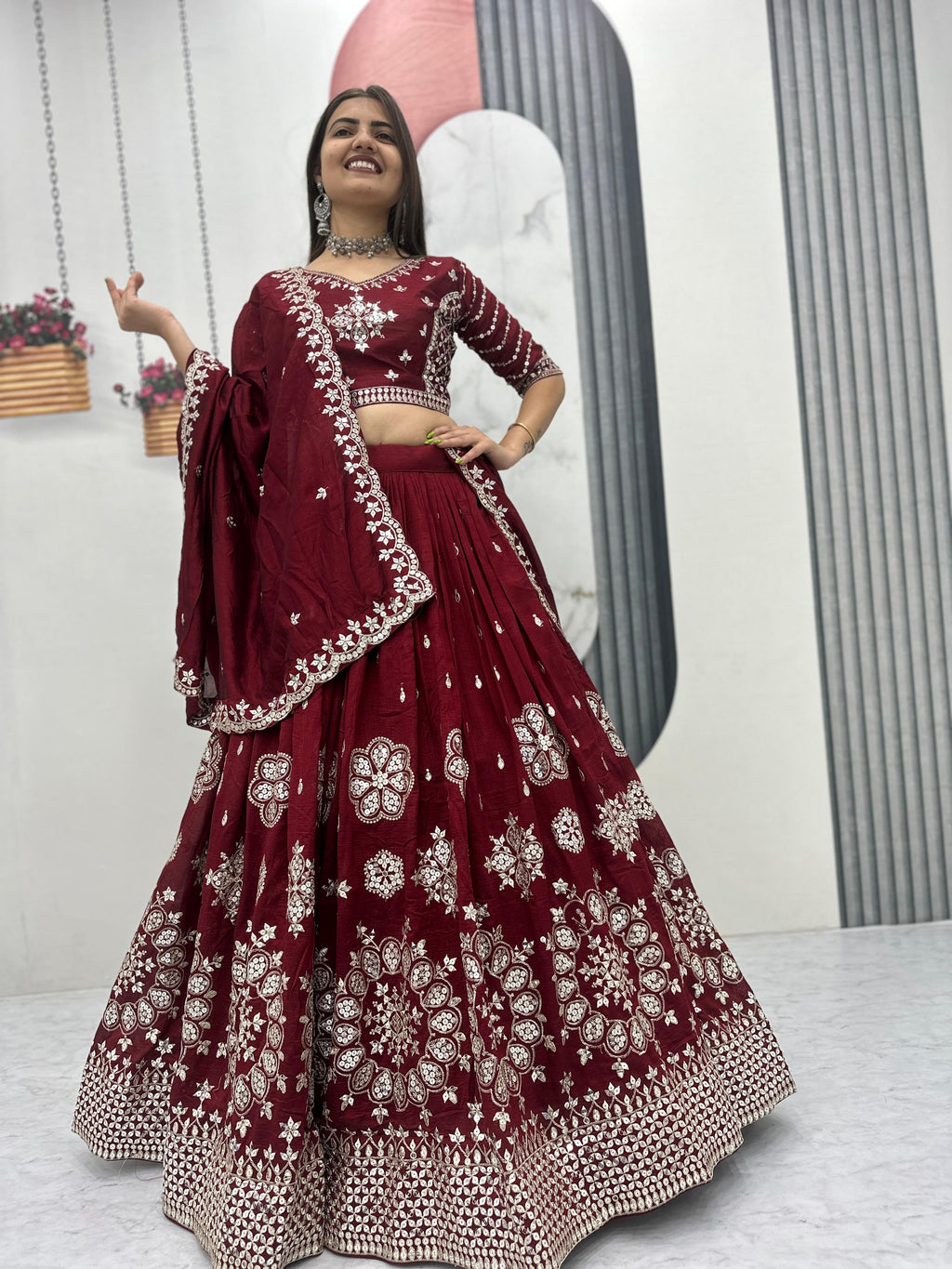 Embroidered Lehenga Choli👗