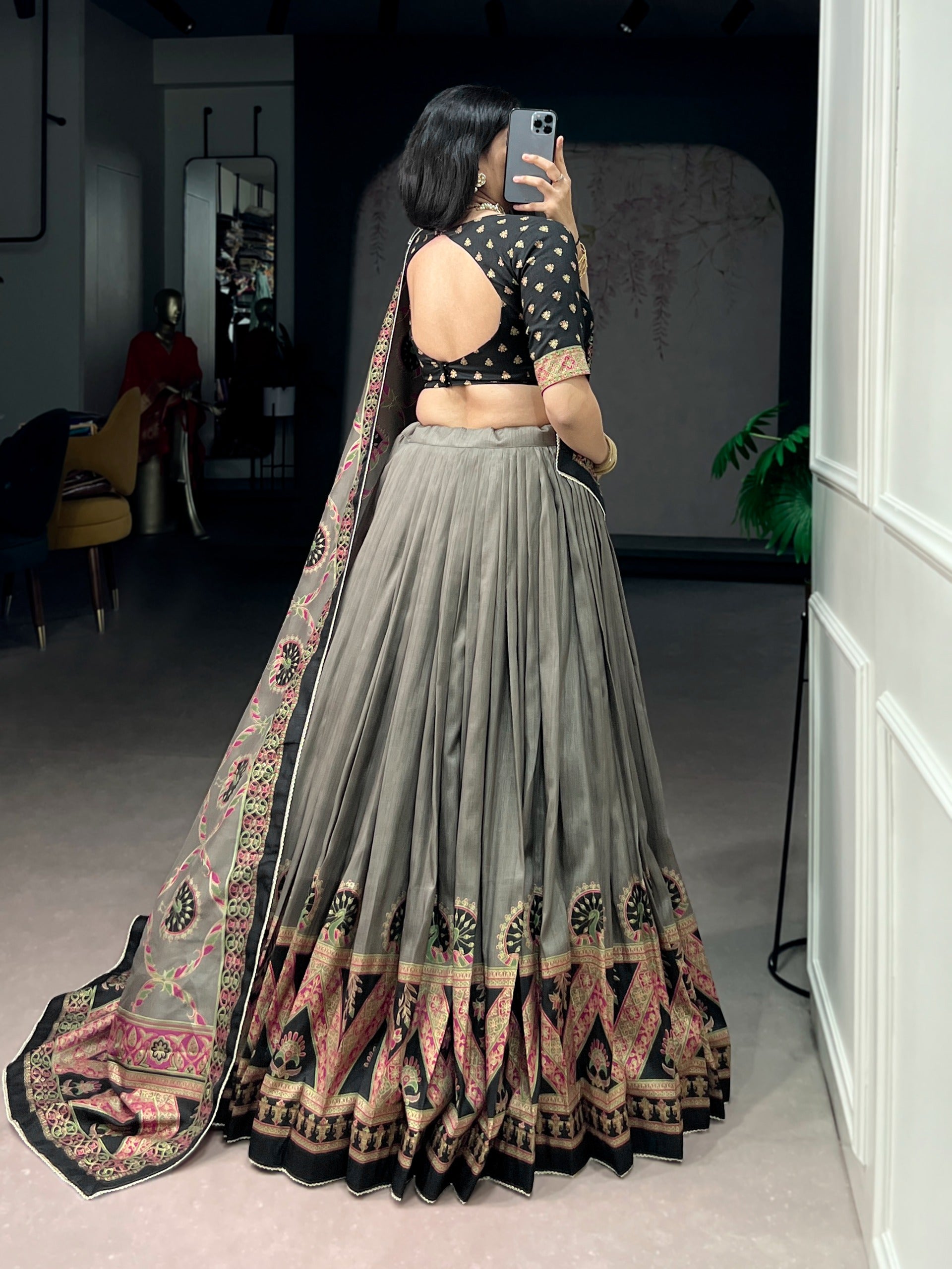 Tasar Silk Elegance Lahenga Choli