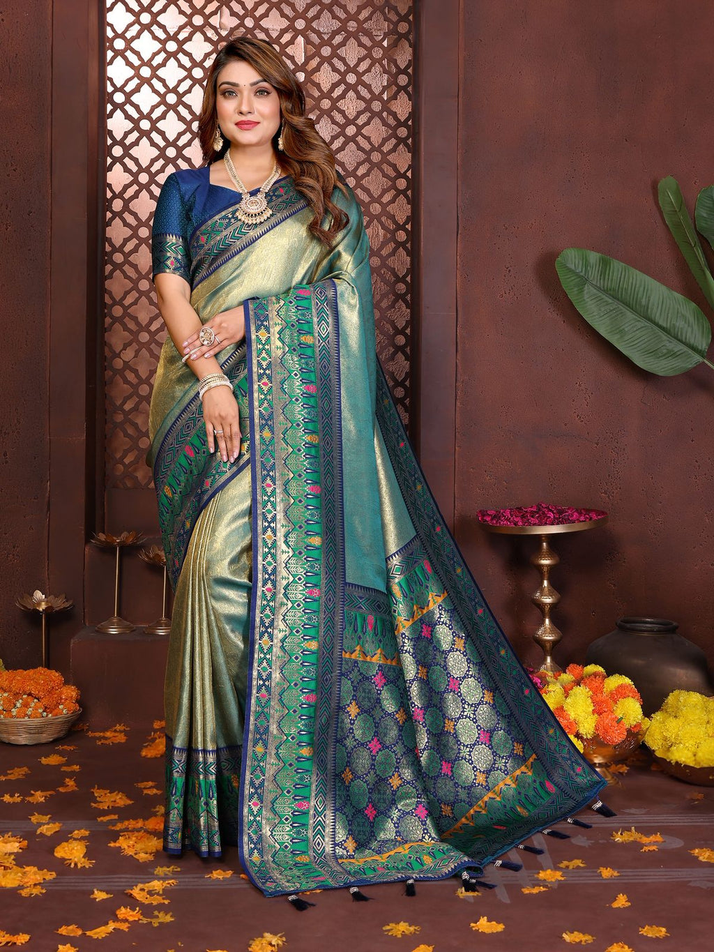 Premium Pure Banarasi Tissue Silk Sarees