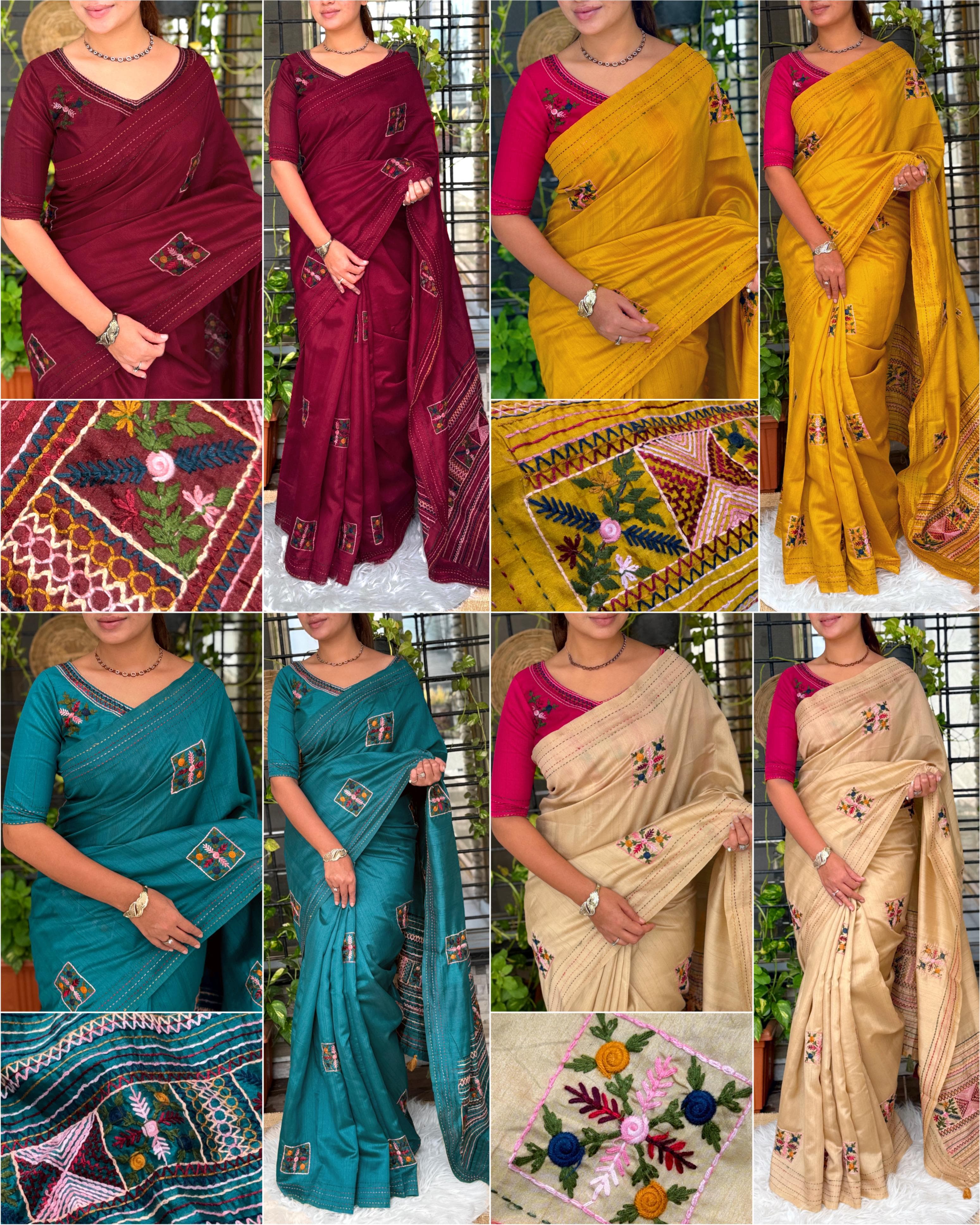 Tusser Cotton saree