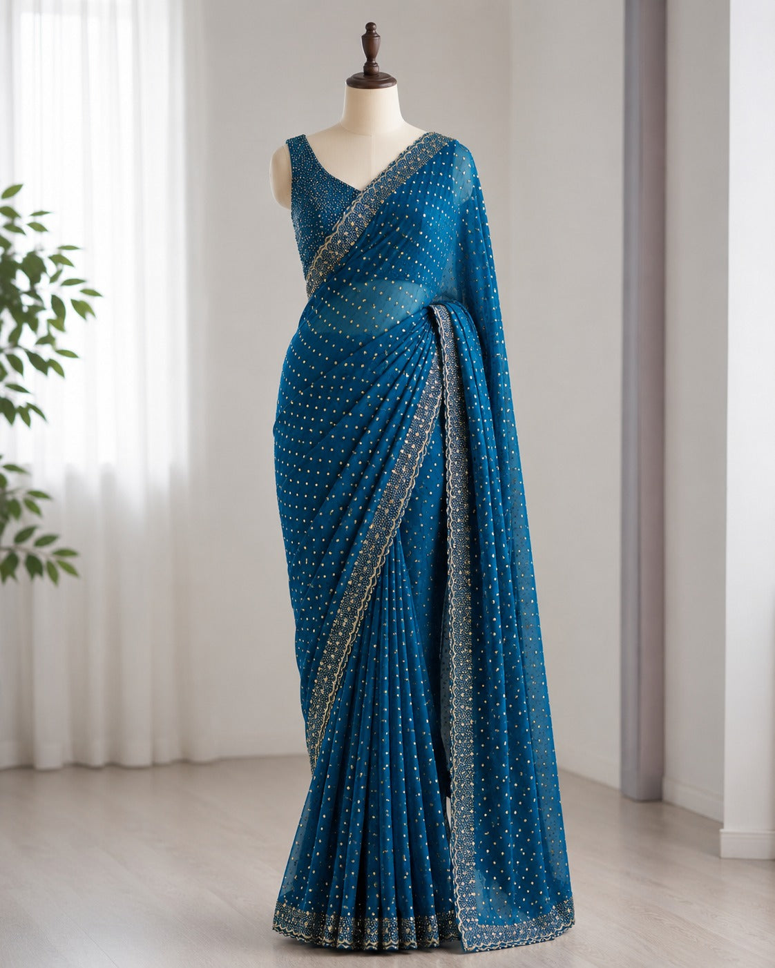 Space Silk Butti Saree