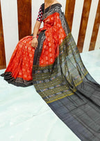 Plain Digital Print Saree