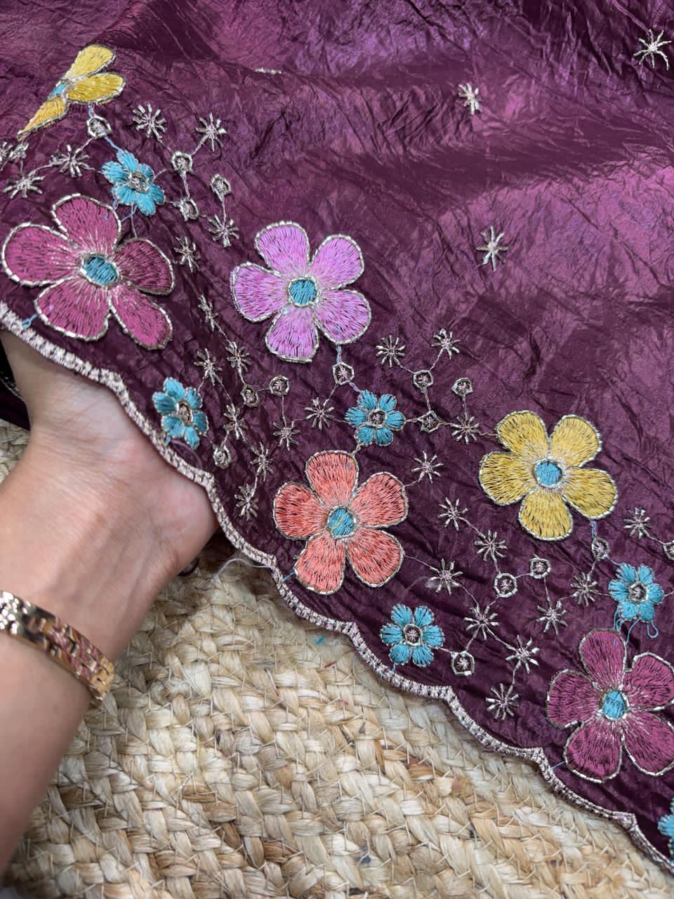 Sufi Silk Crush Saree