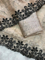 Digital Print Glass Organza Saree