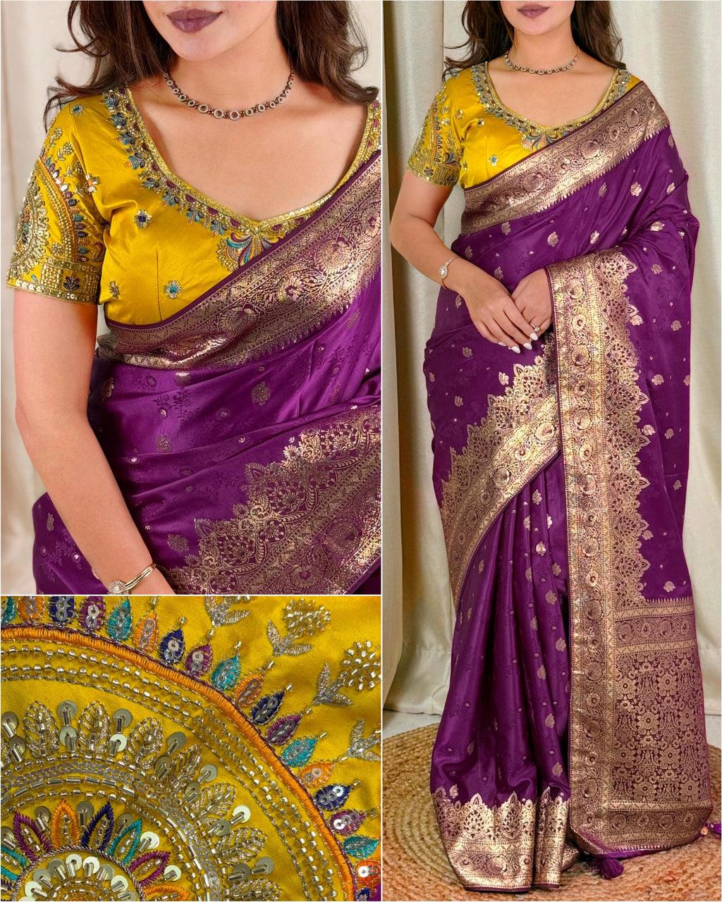 Banarasi Satin Silk Wedding Saree