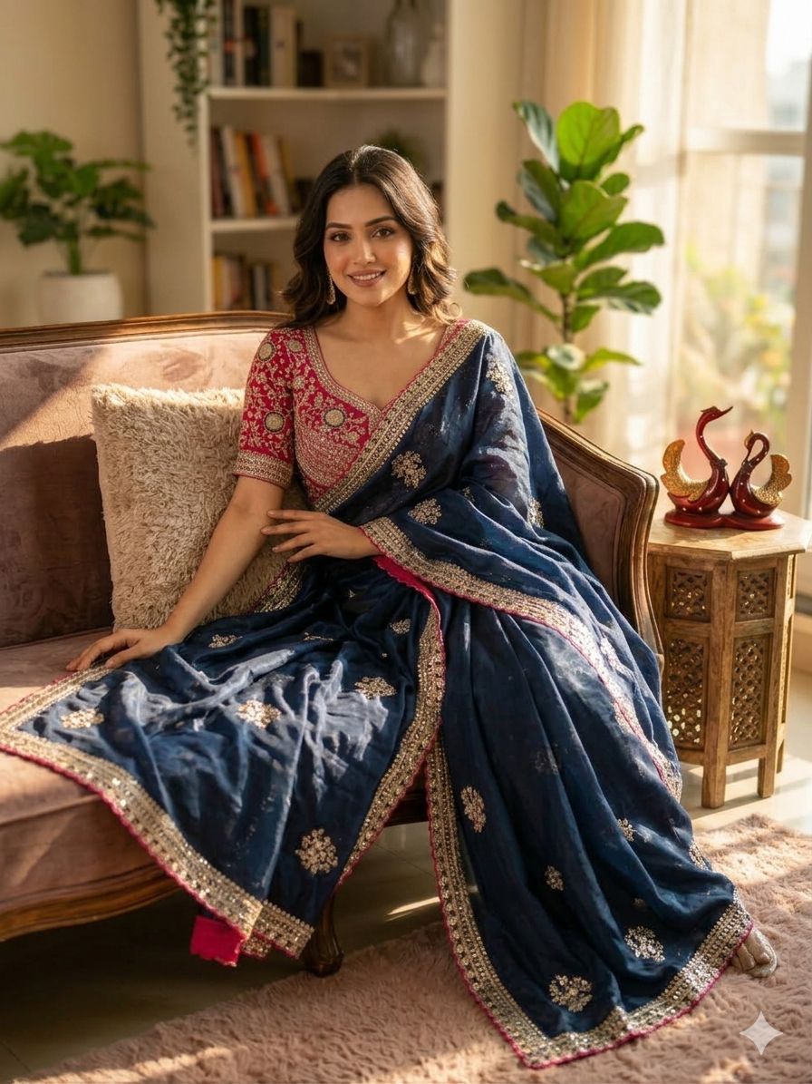 Soft Fendy Silk Fabric Saree