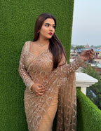 Soft Net Beautiful Sequence wedding Saree