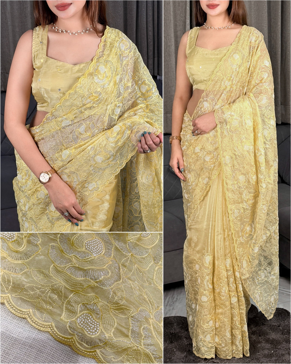 Hayat Turkish organza style saree