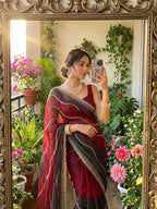 Rich look fendy chiffon pedding saree
