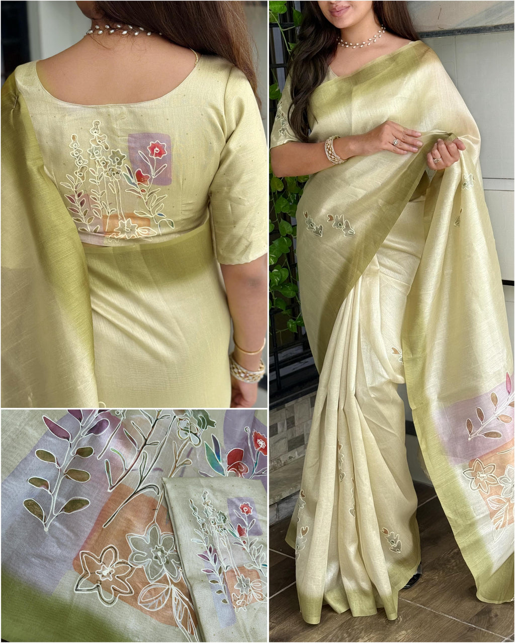 Linen Cotton Saree