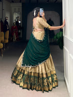 Poly Cotton Lahenga with Multi color