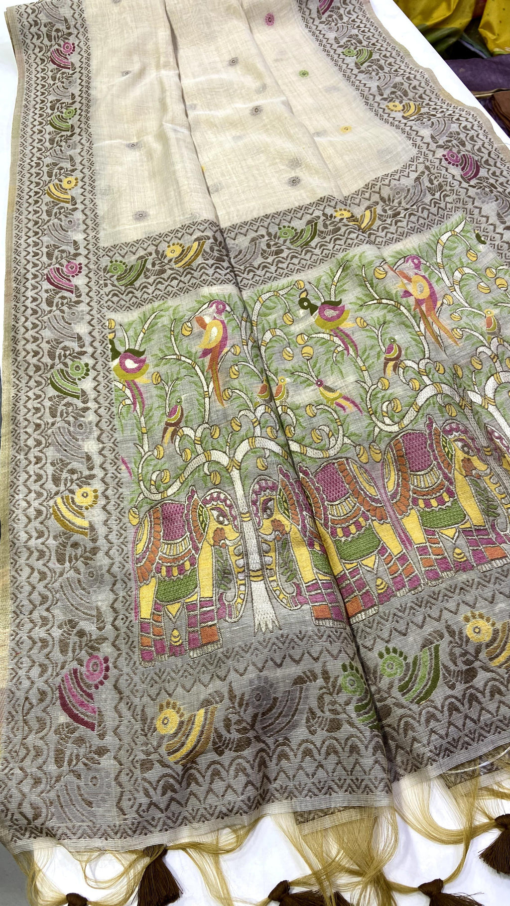 Jamdani Soft woven Saree