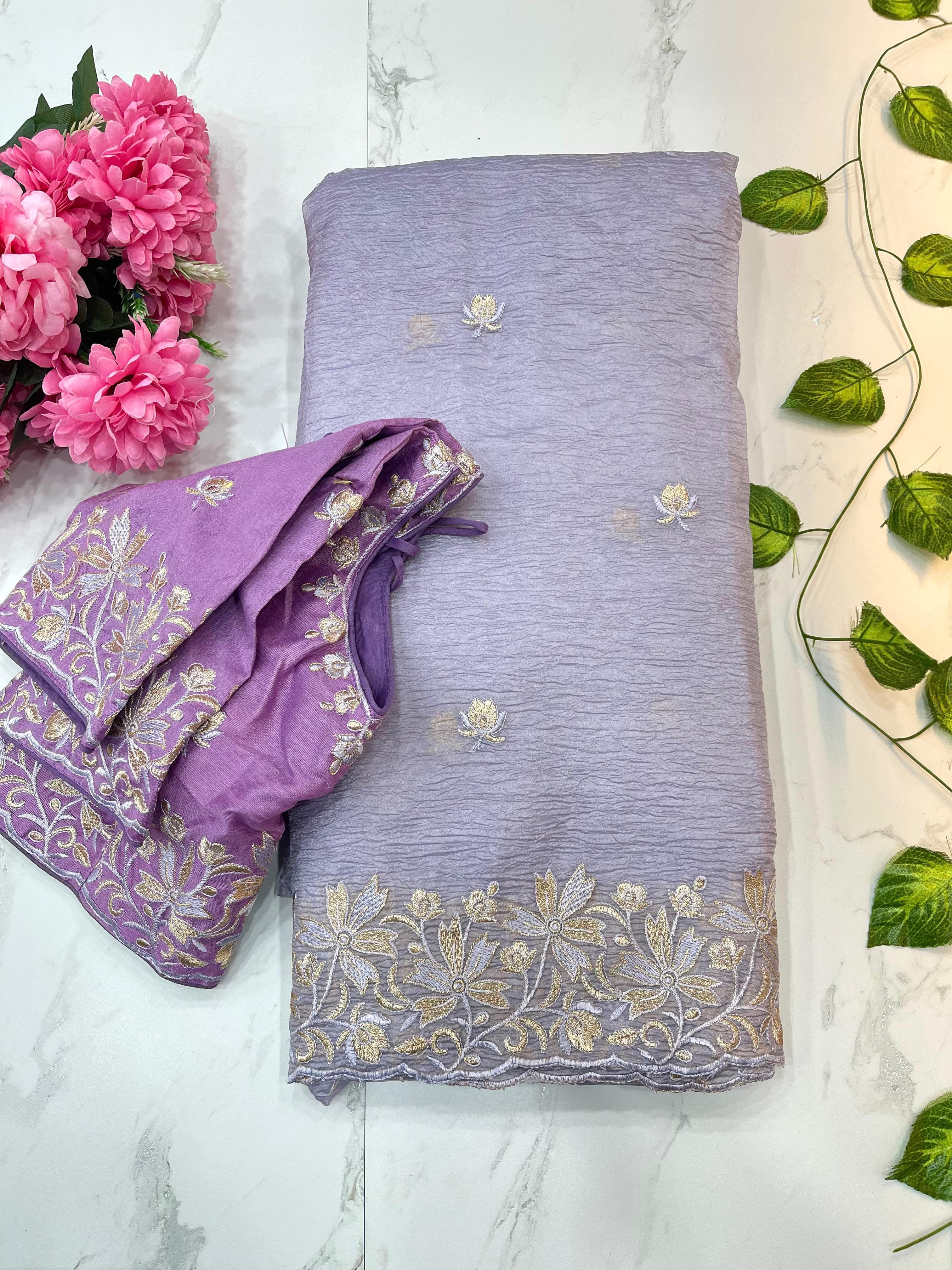 Very Soft nd elegant rich look candy crush Saree