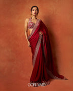 Soft Rangoli Silk Red Saree