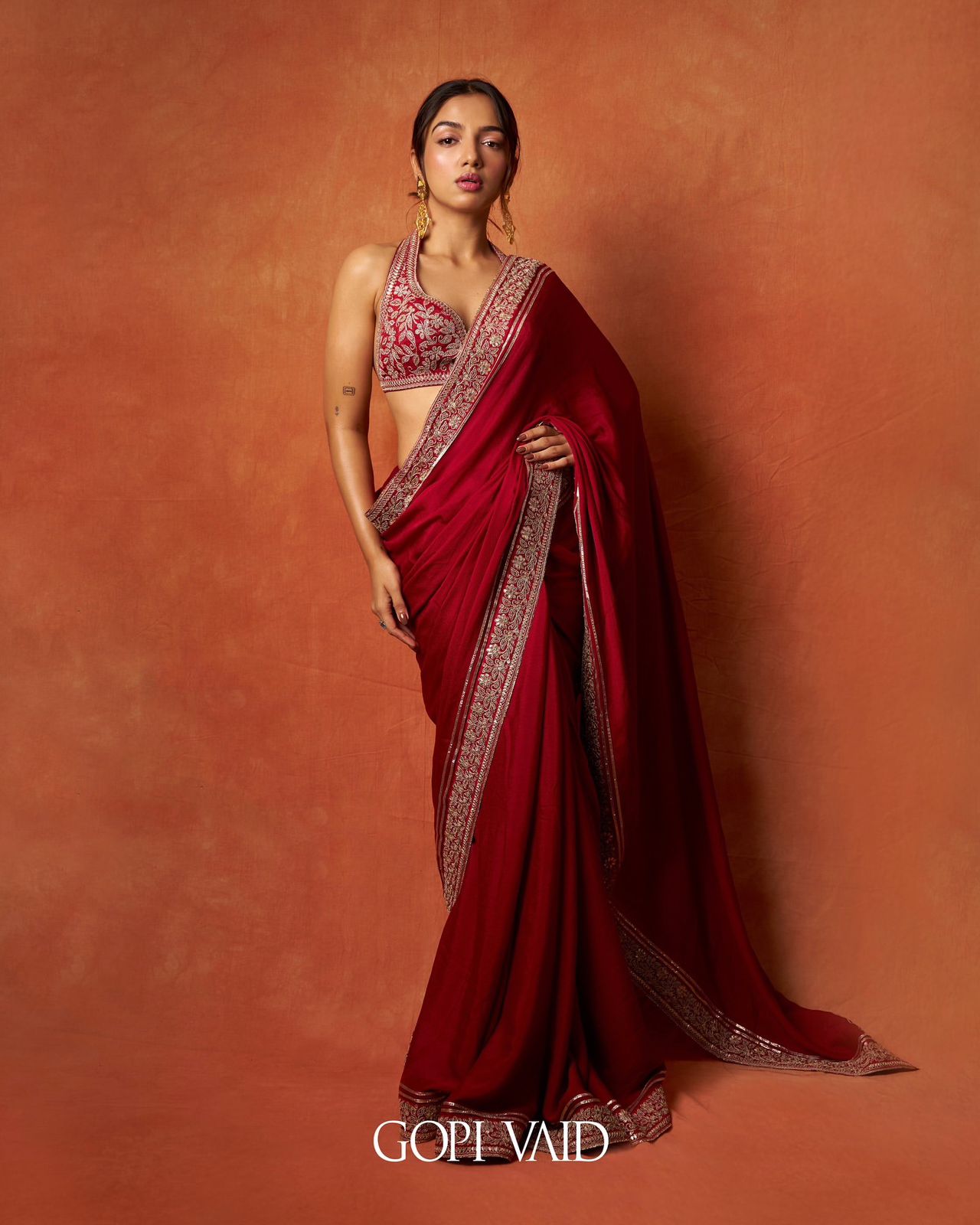 Soft Rangoli Silk Red Saree