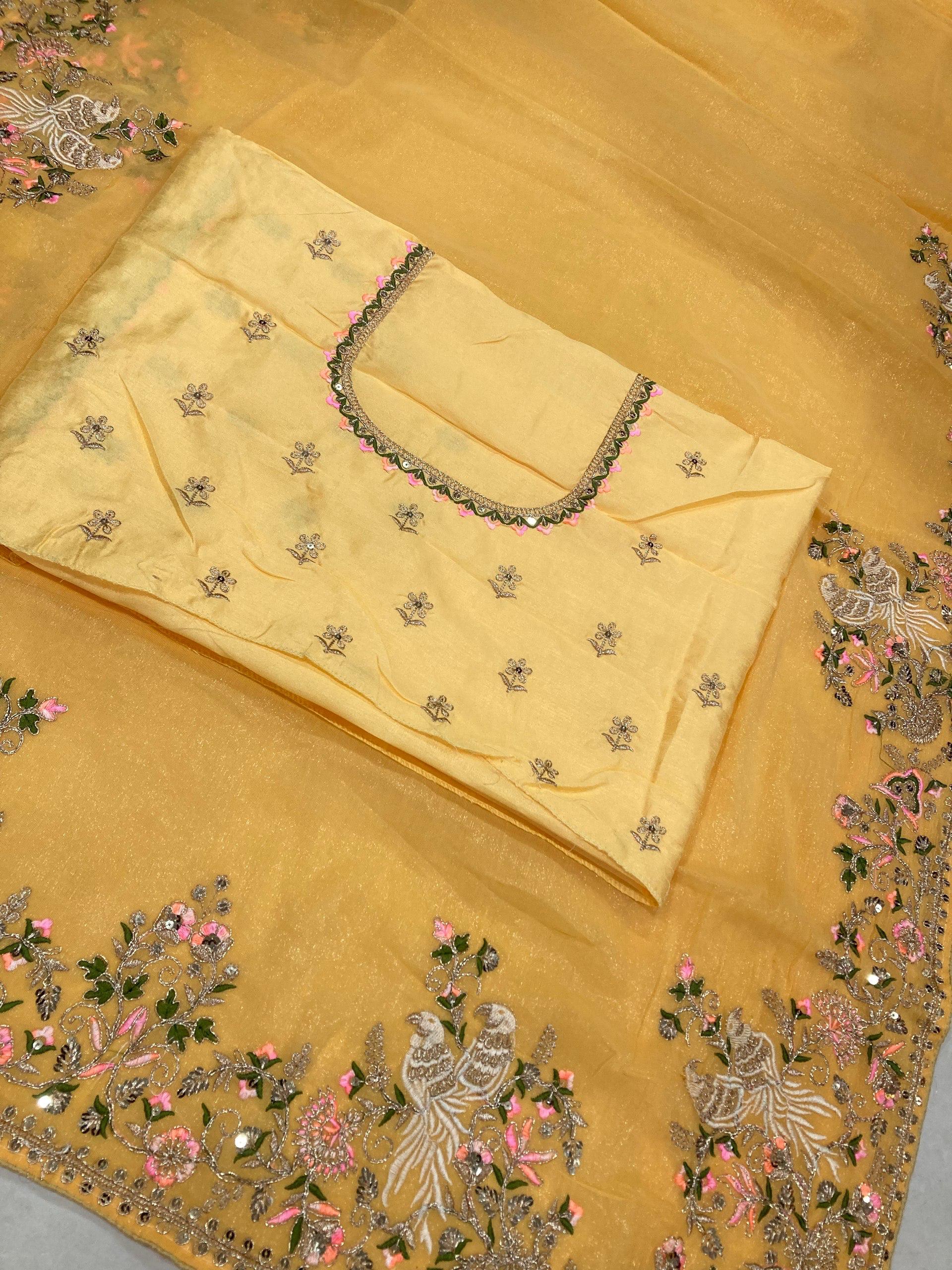 Soft NxC Moss Chiffon Saree