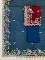 Maharani Black Rangoli Silk saree