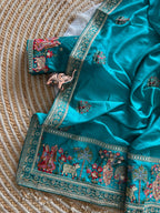 Very Soft nd Elegant Rich look vichitra silk saree
