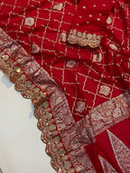 Pure Crepe Khadi Silk Pattu Saree