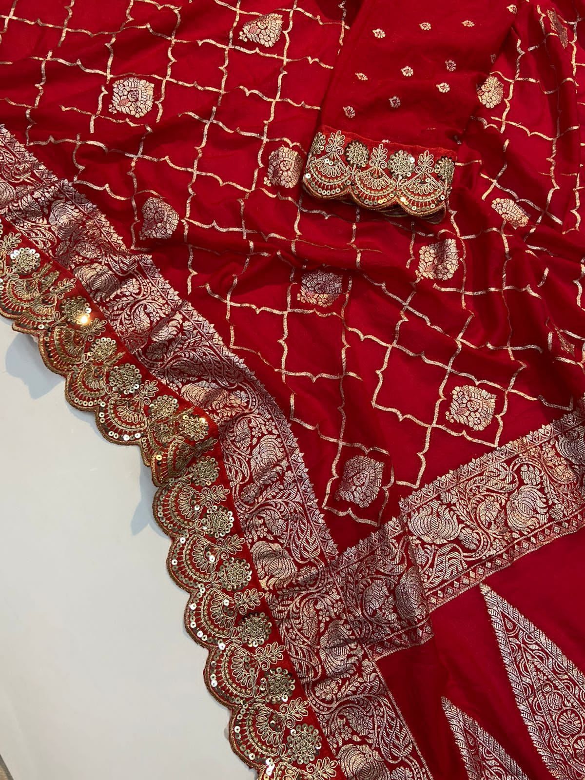 Pure Crepe Khadi Silk Pattu Saree