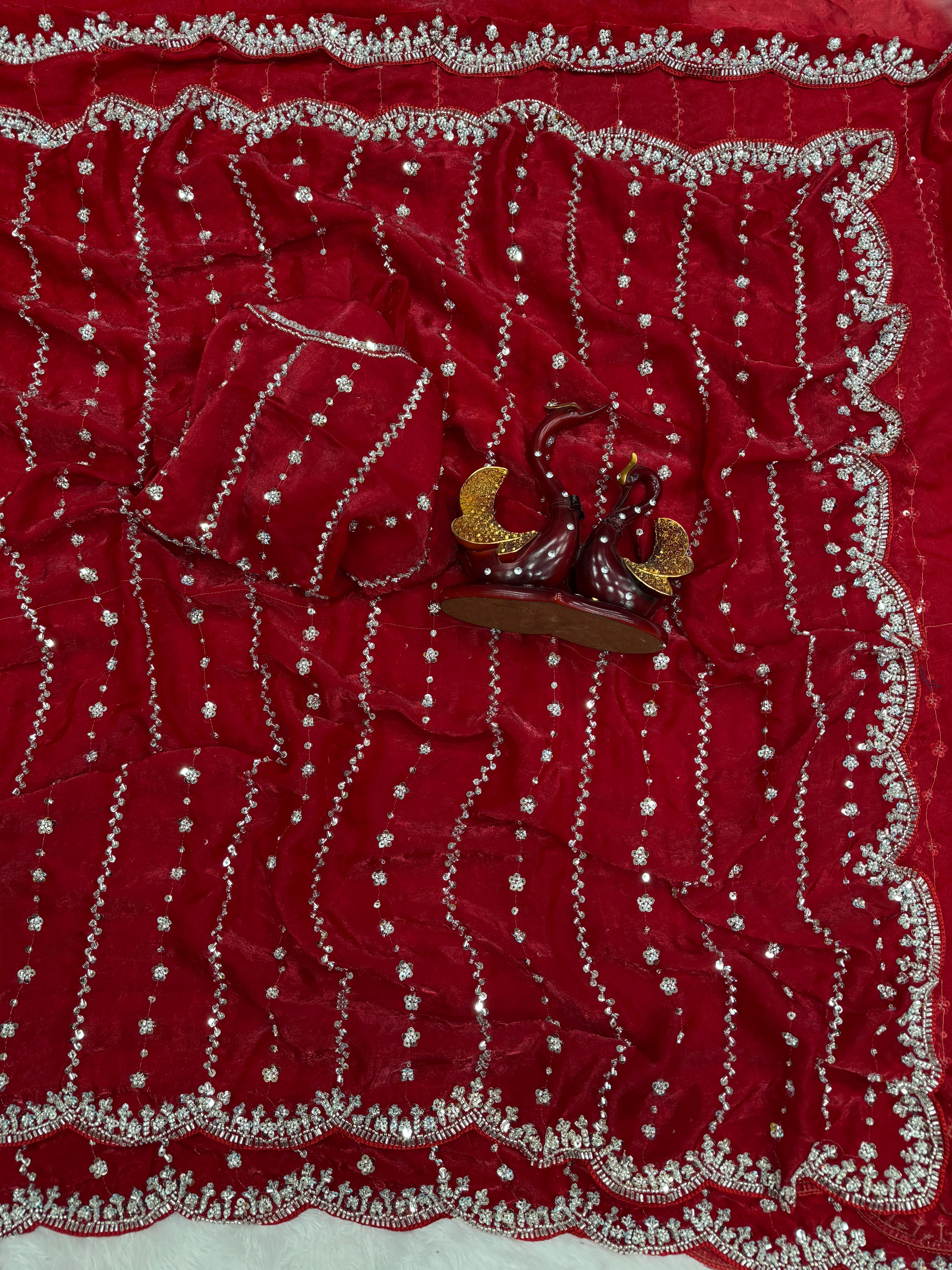 Wedding Perfect Soft Space Silk Saree