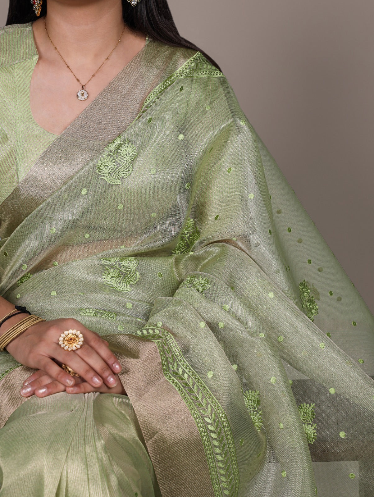 Poly Shimmer Saree