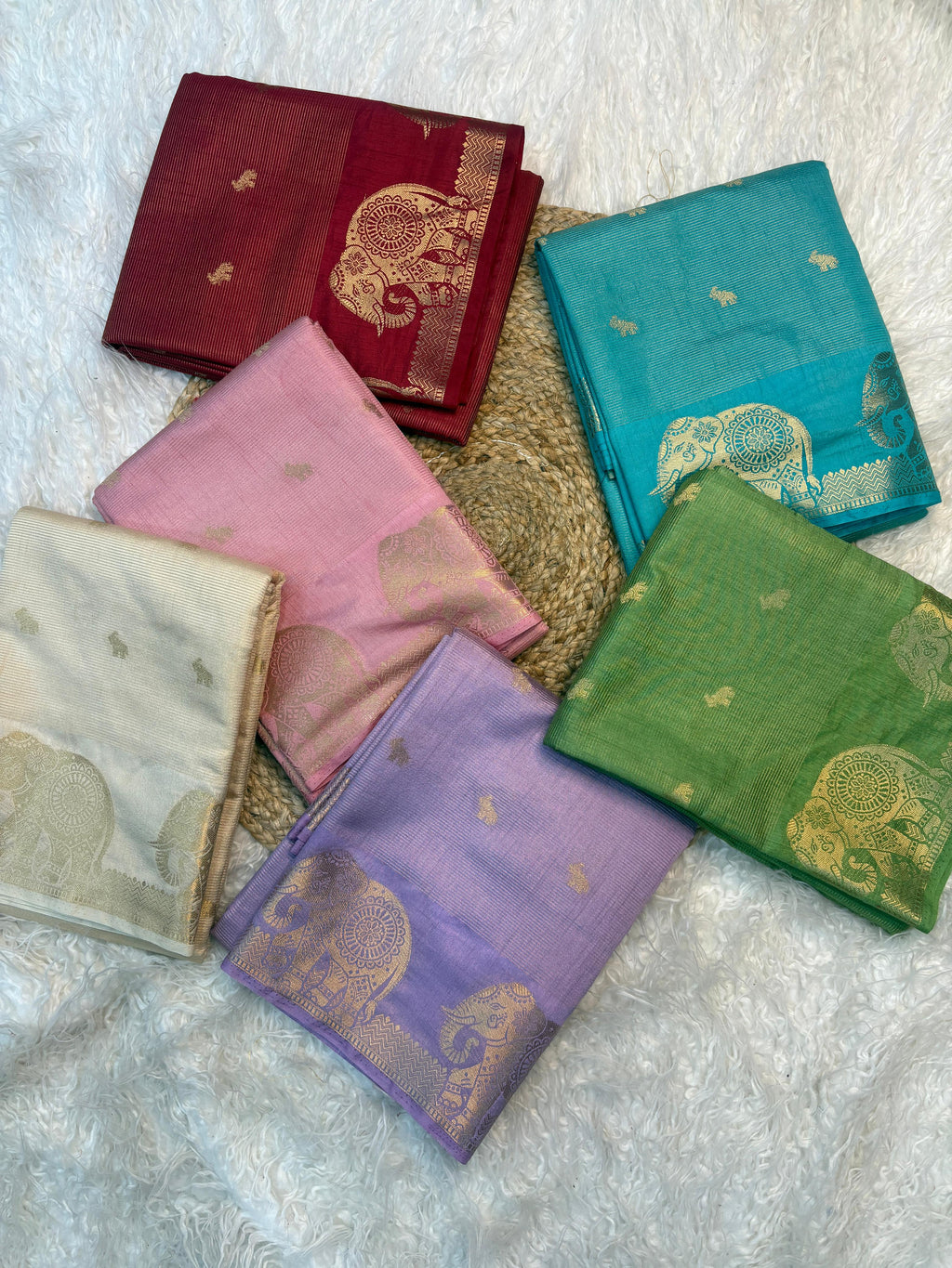 Elephant Chakra saree