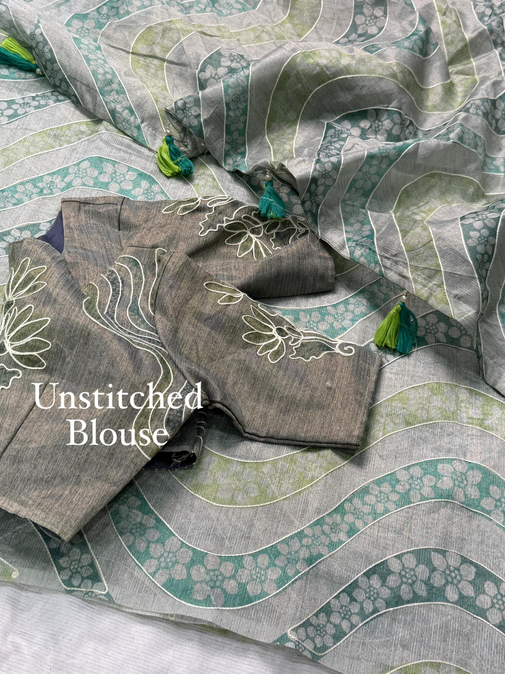 LINEN COPPER JARI SAREE