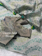 LINEN COPPER JARI SAREE