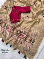 Tusser Cotton saree
