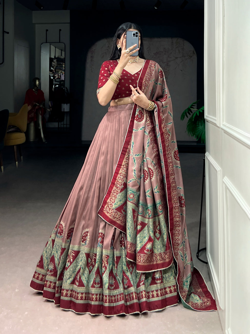 Tasar Silk Elegance Lahenga Choli