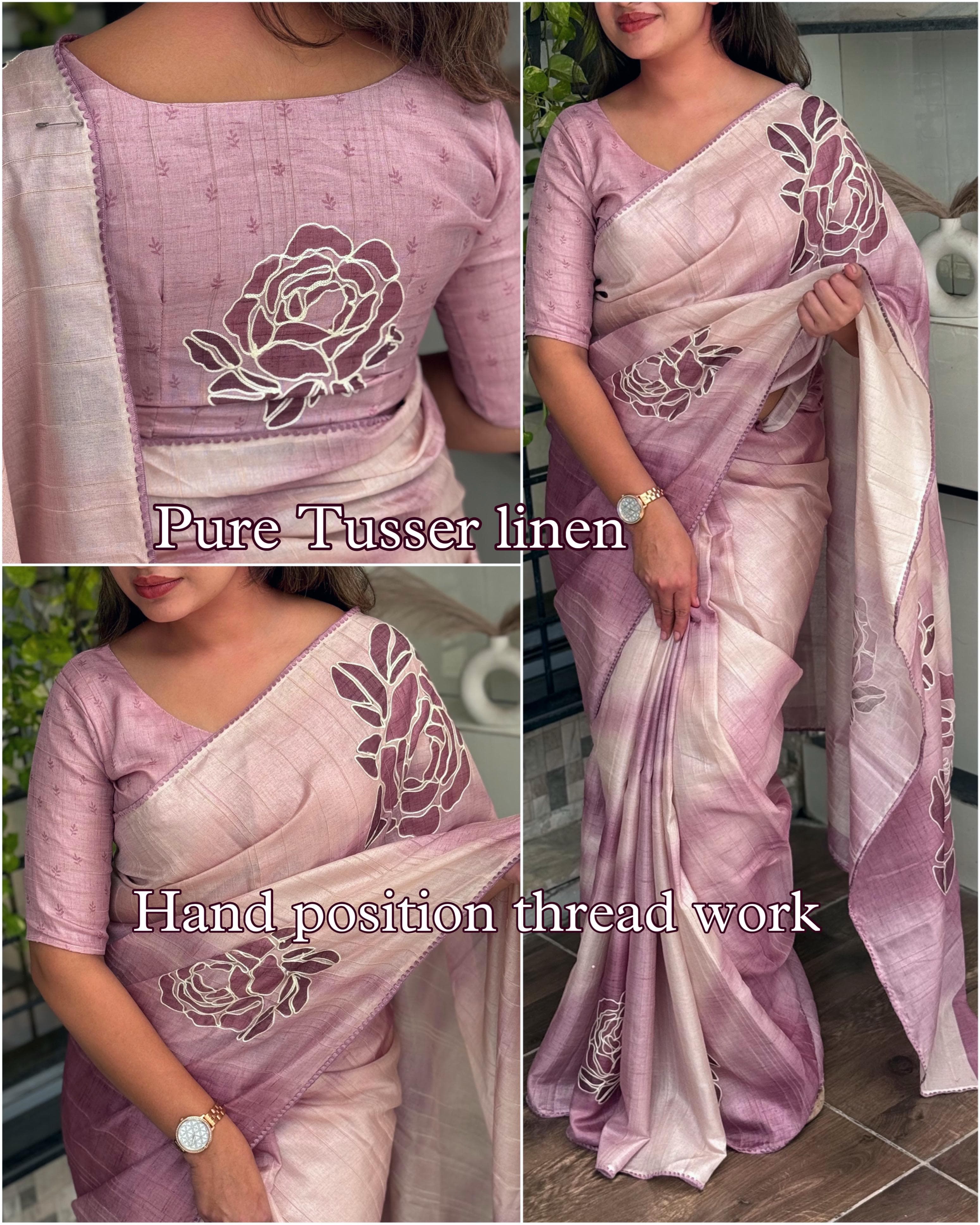 Sandhya Linen Cotton Saree