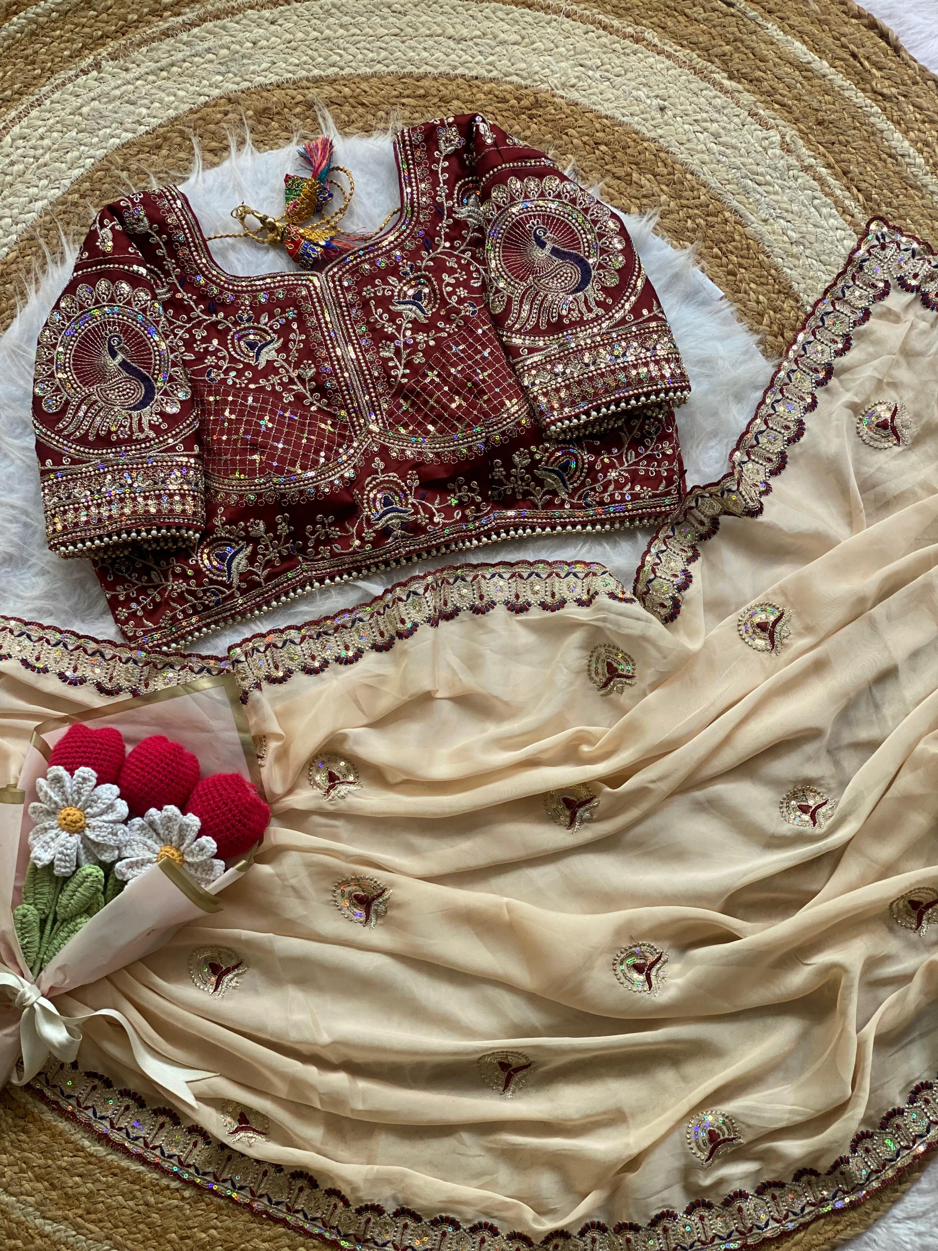 Soft Two Tone Rangoli Silk Saree