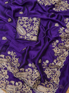Pure Rangoli Silk Purple Saree