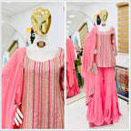 New Designer Party Top Pallazo & Dupatta Set