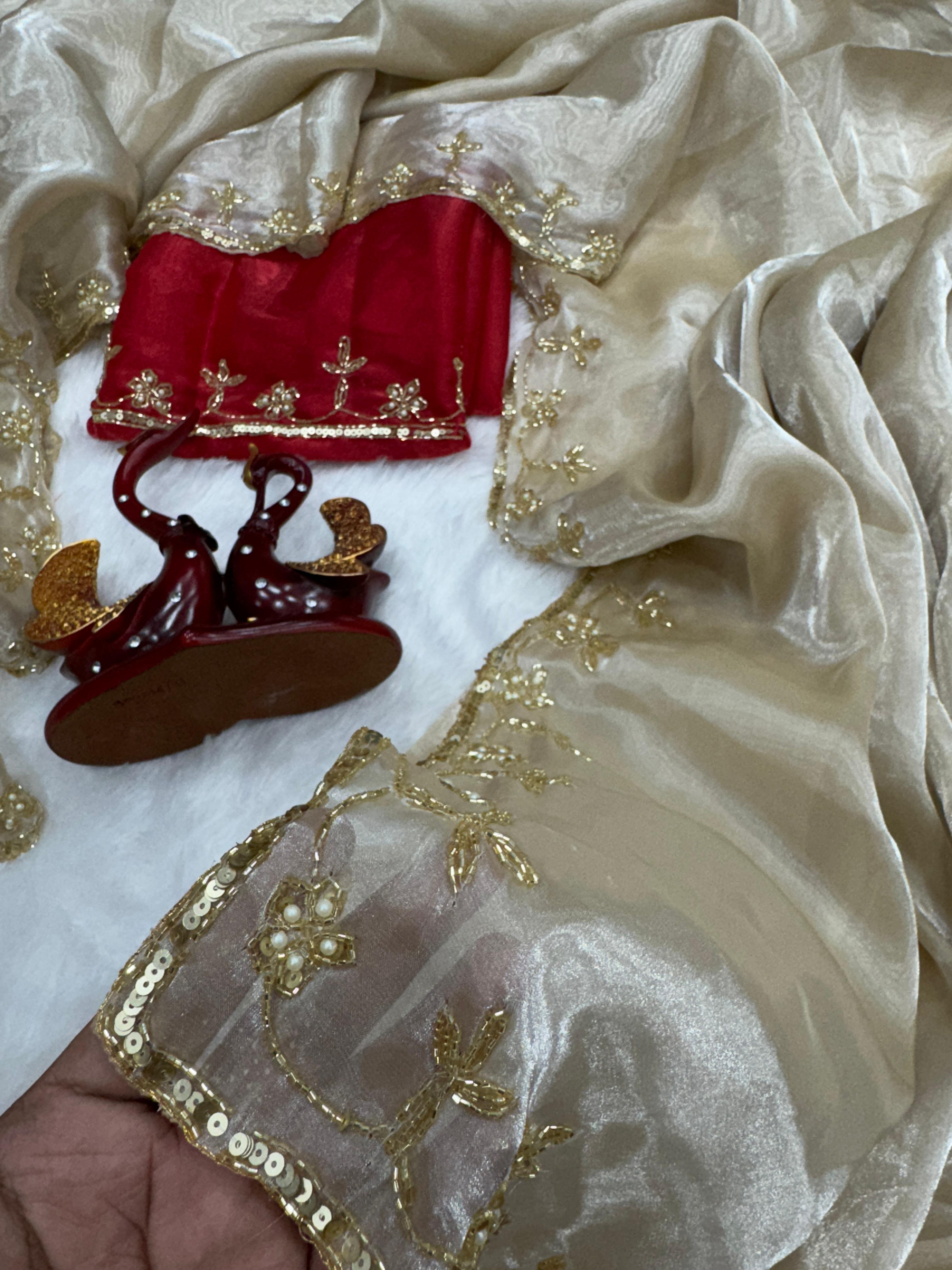 Soft Jimmi choo saree