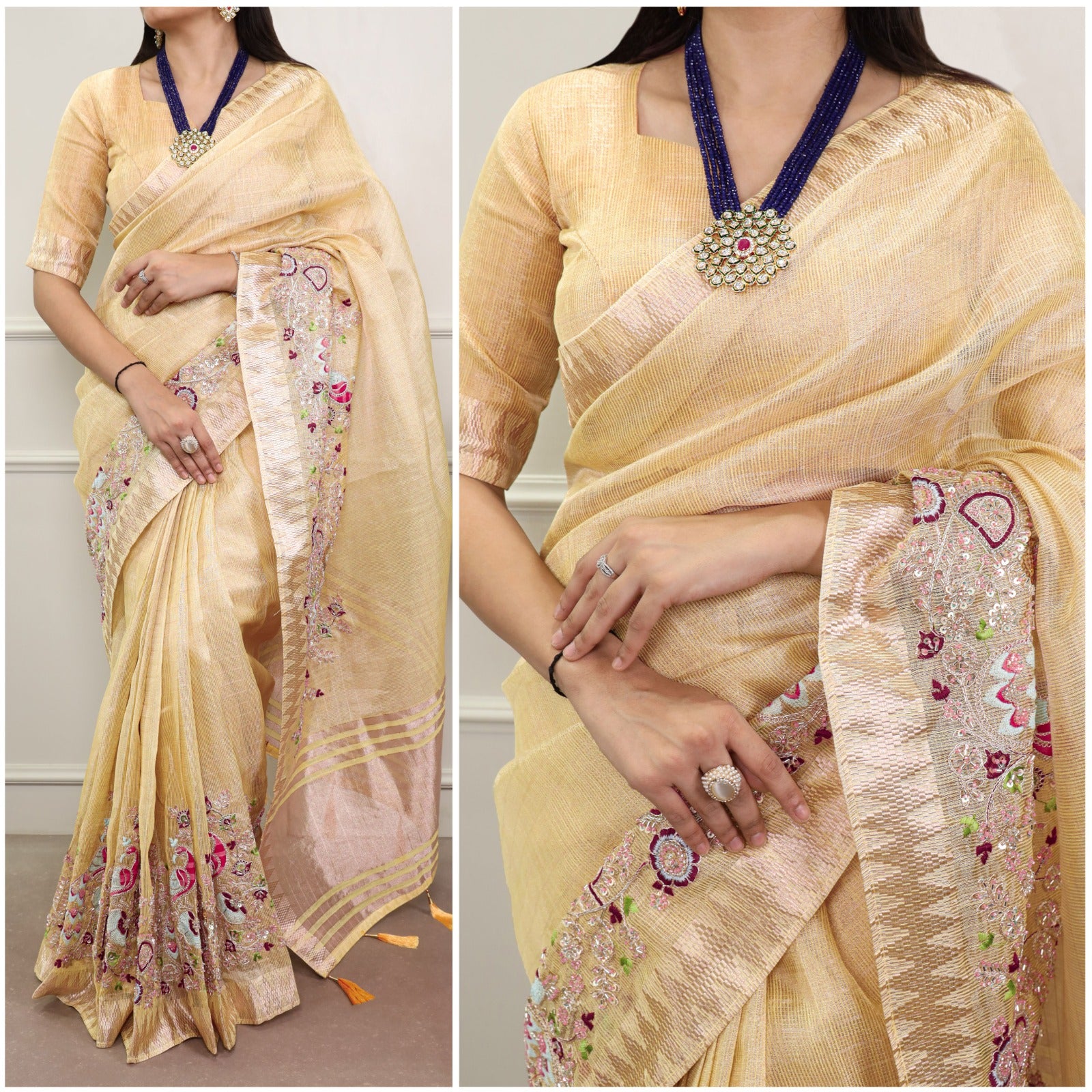 Zari Kota Tissue Saree