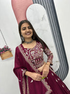 Heavy Embroidery Thread & Sequence Work Lahenga